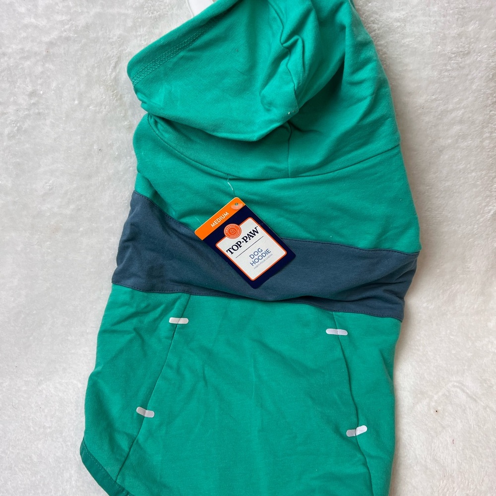 New Top Paw brand dog hoodie color block